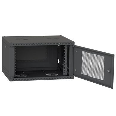 IPCOM 4U 600x350 Шафа телекомунікаційна двері перф (RAL9005)