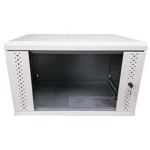 EServer 6U 600х500х370 скло, сіра Шафа
