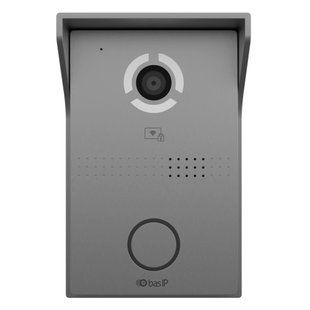 Bas-IP AV-03BD silver IP-виклична панель зі зчитувачем UKEY для IP-домофонів, Сірий