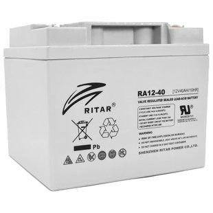 AGM RITAR RA12-40 12V 40Ah Аккумуляторная батарея