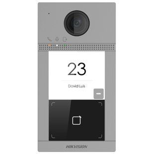 DS-KV8113-WME1(C) 2 Мп IP-виклична панель IP65, IK08 з Wi-Fi, Сірий