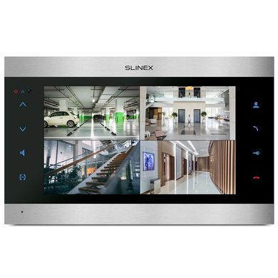 SL-10IPTHD (silver+black) Відеодомофон 10 "Slinex, Сірий