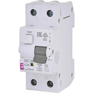 ЕТІ KZS-2M C 25/0.03 10kA Дифавтомат