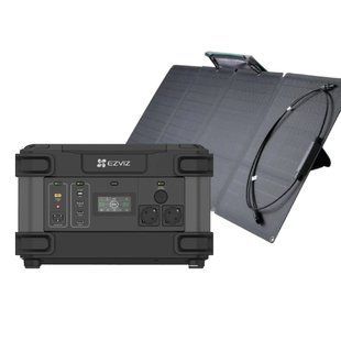 Ezviz CS-PS1300 (CN066)(FR) + EcoFlow 110W Система автономного живлення однофазна