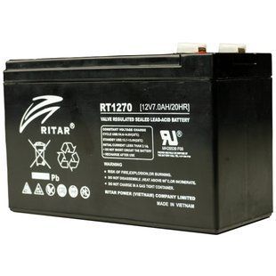 Ritar RT1270 7А&bull;г 12В Свинцево-кислотна акумуляторна батарея