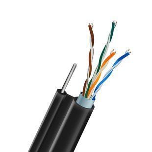 Кабель TRINIX FTP CAT5E 0.5 CU зовнішній (LDPE) з самонесучим дротом