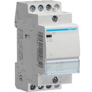 Hager ESC325 Контактор 25A 230В 3нв 2мод