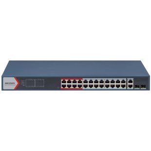 Hikvision DS-3E1326P-EI(B) POE Комутатор 26 портів керований