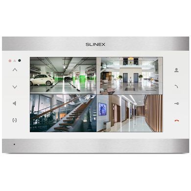SL-10IPTHD (silver+white) Відеодомофон 10 "Slinex, Білий