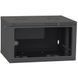 IPCOM 6U 600x450 Шафа телекомунікаційна двері скло (чорна)
