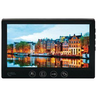 Light Vision AMSTERDAM FHD BLACK Відеодомофон, Чорний