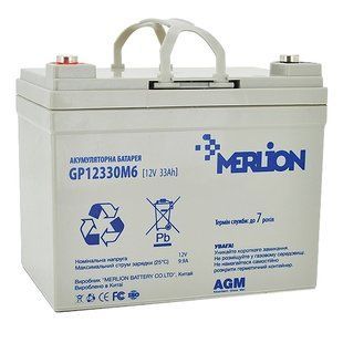MERLION AGM GP12330M6 12 V 33 Ah Акумуляторна батарея