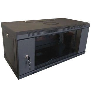 Hypernet WMNC-4U-FLAT-BLACK Шафа коммутаційна настінна 4U 600x450