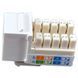 EPNew 6KTVM-U0WH Модуль KeyStone RJ45 UTP, кат. 6, 110, Slim, W - 16.6 мм, білий