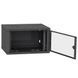 IPCOM 6U 600x600 Шафа телекомунікаційна двері скло (чорна)