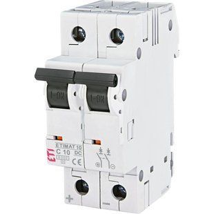 ЕТІ ETIMAT 10 DC 2p C 10A (6 kA) Автоматичний вимикач