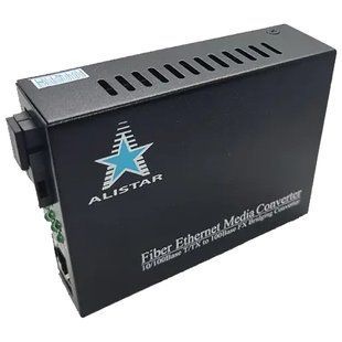 ALISTAR X5S 100M 10/100BASE-T RJ-45 - 100BASE-FX 1SM WDM SC 20KM TX1550/RX1310nm LFP Медіаконвертор