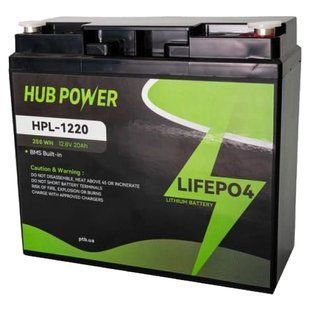 Hub Power HPL-1220 LiFePO4 12В/20А&bull;г Акумуляторна батарея