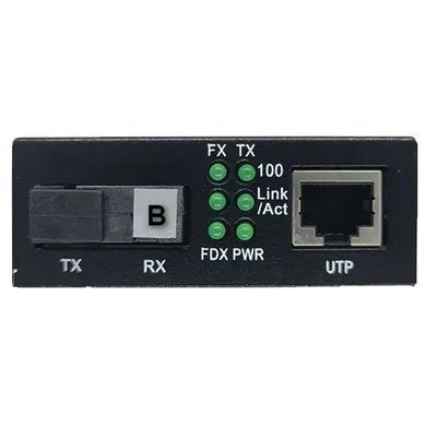 ALISTAR X5S 100M 10/100BASE-T RJ-45 - 100BASE-FX 1SM WDM SC 20KM TX1550/RX1310nm LFP Медіаконвертор