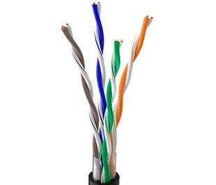OK-Net КПП-ВП (100) UTP кат.5е, 4х2х0.51 бухта 305м Вита пара (UTP мідь зовнішній)