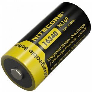 Nitecore NL169 Li-Ion CR123A 3.6V (950mAh) Акумулятор літієвий