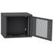 IPCOM 9U 600x600 Шафа телекомунікаційна двері перф (чорна)