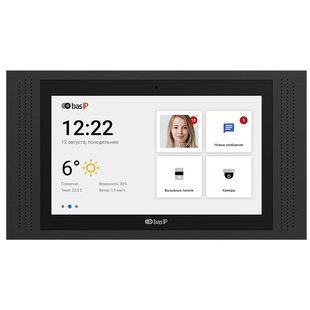 Bas-IP&nbsp;AT-10&nbsp;black IP-відеодомофон 10", Чорний
