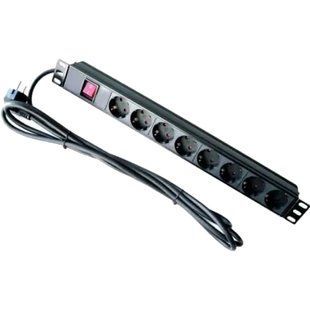 Hypernet SPP8 Фільтр 8 розеток + кабель 1,8м 19'' з вимикачем