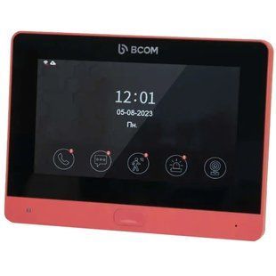 BCOM BD-760FHD/T Red Відеодомофон, Червоний