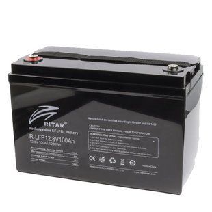 Ritar R-LFP12.8V100AH Акумуляторна батарея з bluetooth