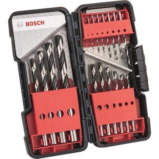 Bosch HSS PointTeQ 18 штук Набір свердел для металу