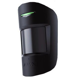 Бездротовий комбінований сповіщувач руху та розбиття скла Ajax Superior CombiProtect black Jeweller