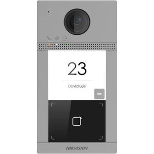 DS-KV8113-WME1(B)/Flush 2 Мп IP на одного абонента з ІЧ підсвічуванням та Wi-Fi, Сірий
