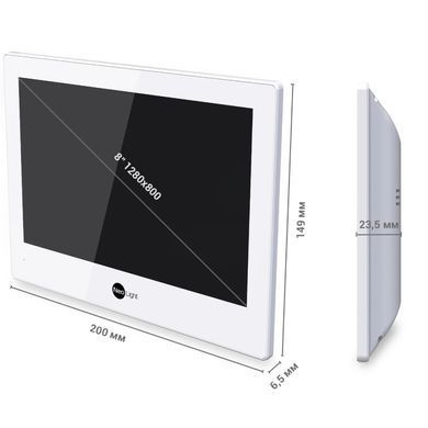 Neolight ALPHA Hybrid + PRIME FHD Black Комплект відеодомофону