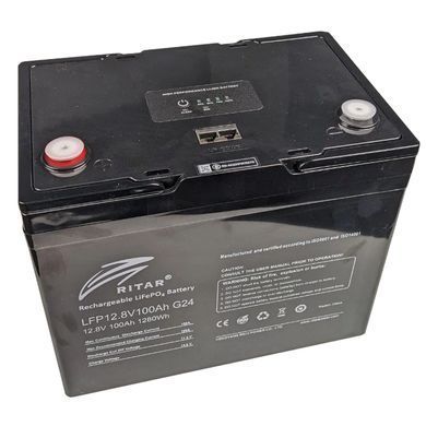 Ritar LFP12.8V100AHG24 Акумуляторна батарея з bluetooth
