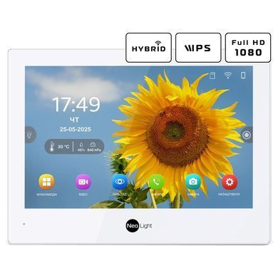 Neolight ALPHA Hybrid + PRIME FHD Black Комплект відеодомофону