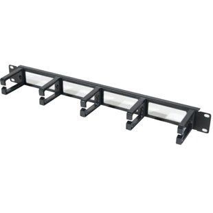 Hypernet CM-5HP Менеджмент кабелю 19" з 5 пластиковими утримувачами, Чорний