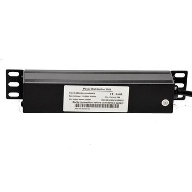 Kingda 10" 16А 1U Блок, Чорний