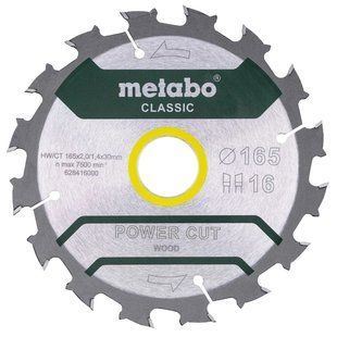 Metabo "power cut wood - professional" (628416000) Пильний диск 165x30, Z16 WZ 5&deg; /B