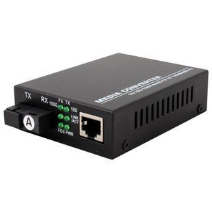 TelStream MC-218/320SC Медіаконвектор (1310TX&1550RX, 10/100/1000, 20км SC)