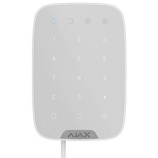 Дротова сенсорна клавіатура Ajax Superior Keypad white Fibra