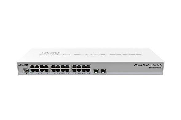 MikroTik CRS326-24G-2S+RM L2 Комутатор 24 порти керований