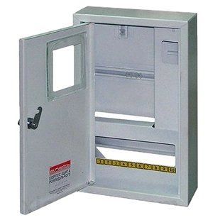 E.NEXT e.mbox.stand.n.f3.12.z.e Шафа металева, під 3-ф. електронний лічильник, 12 мод., навісна, з замком