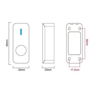 NO TOUCH SEVEN K-7497NDW Кнопка (Безконтактна, герметична)