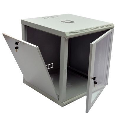 12U, 600х600х640 Шафа акрилове скло сірий