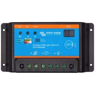 Victron Energy BlueSolar PWM-Light Charge Controller 12/24-5 Контролер заряду