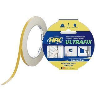 HPX DSU0605 ULTRAFIX 6мм х 5м Стрічка двохстороння