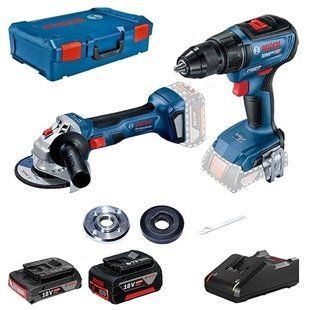 Bosch GSR 18В-50 + GWS 180-LI Шурупокрут-дриль + Шліфмашина кутова